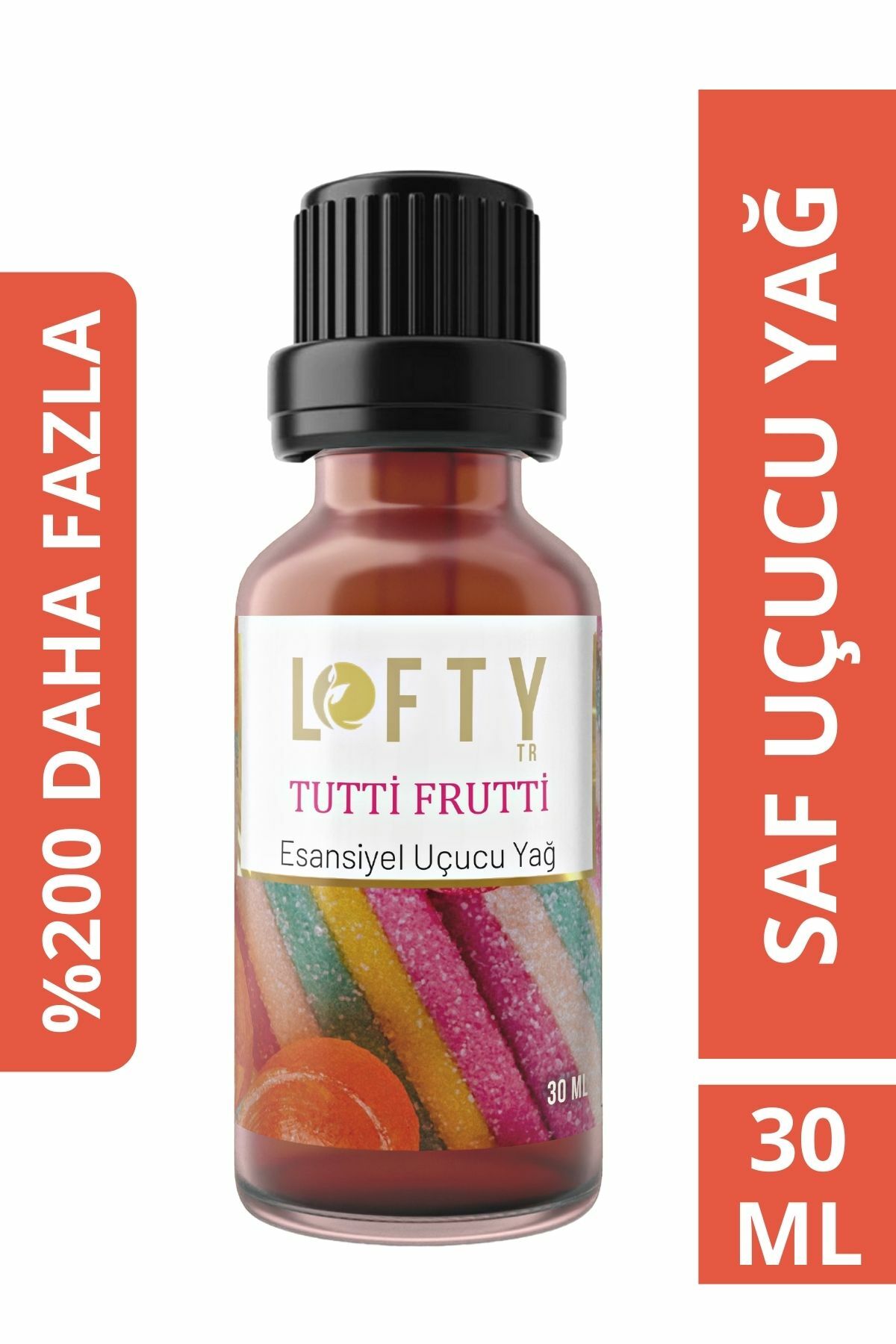 Tutti Frutti Uçucu Yağ Buhurdanlık Esansı Oda Kokusu Esansiyel Yağ Buhur Yağı 30ML