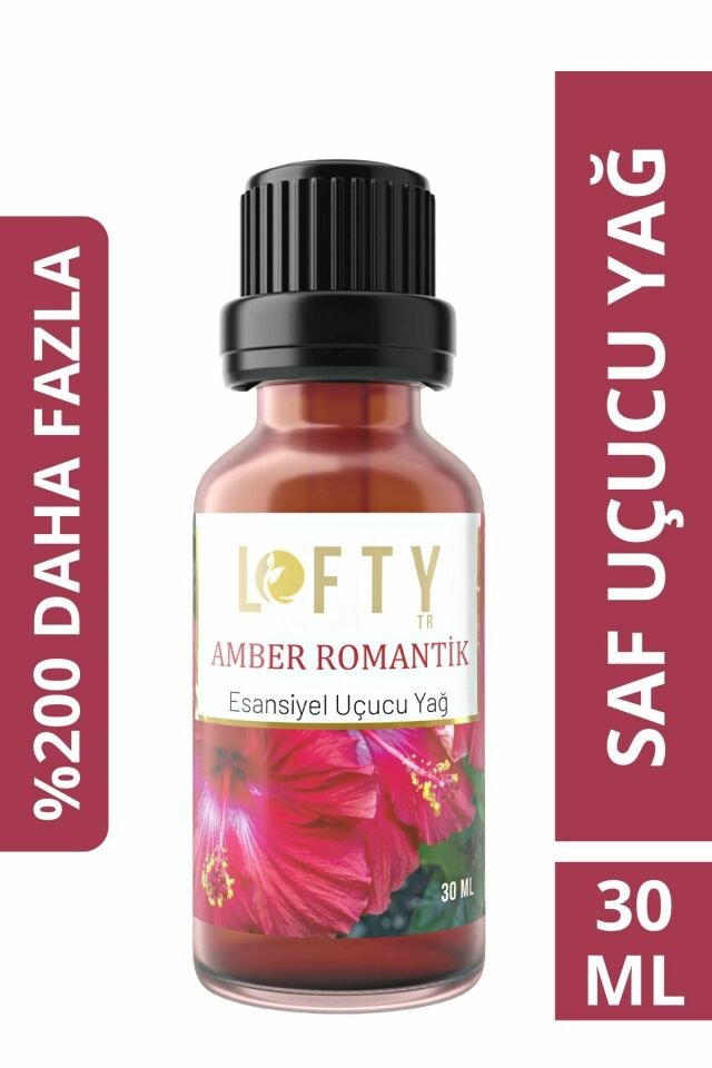 Amber Romantik Uçucu Yağ Buhurdanlık Esansı Oda Kokusu Esansiyel Yağ Buhur Yağı 30ML