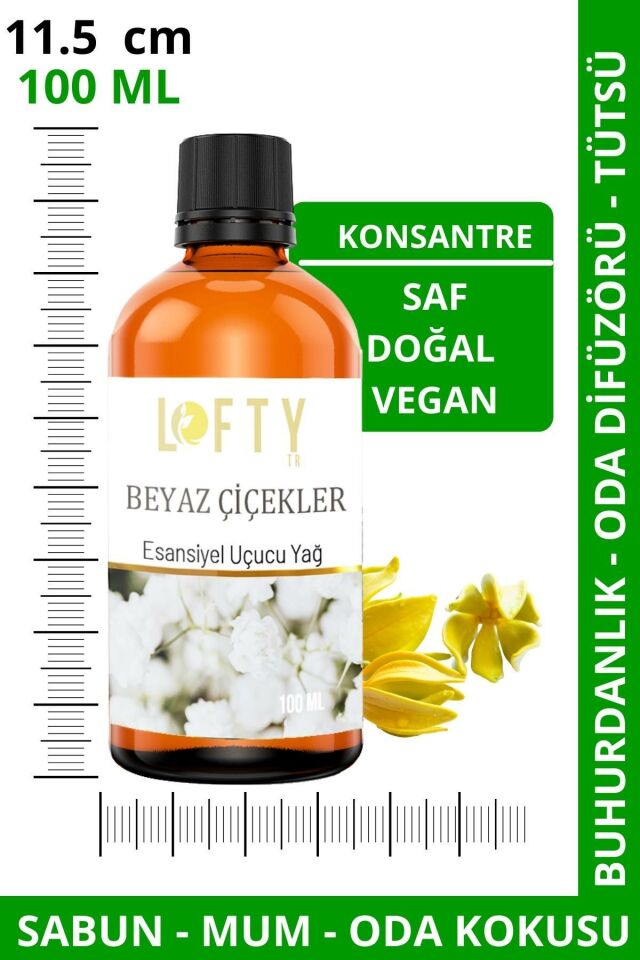 Ylang Ylang Uçucu Yağ Buhurdanlık Esansı Oda Kokusu Uçucu Esansiyel Yağ Buhur Yağı 100ML