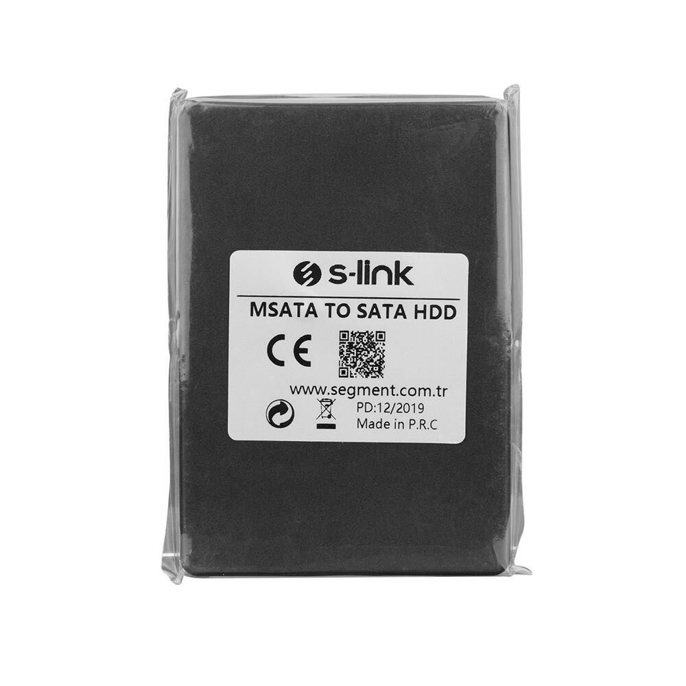 S-link MSATA TO SATA Harici 2.5'' Siyah Hdd Kutusu