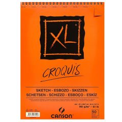 Canson Croquıs XL Eskiz 90 GR Üsten Spiralli A4 50 YP