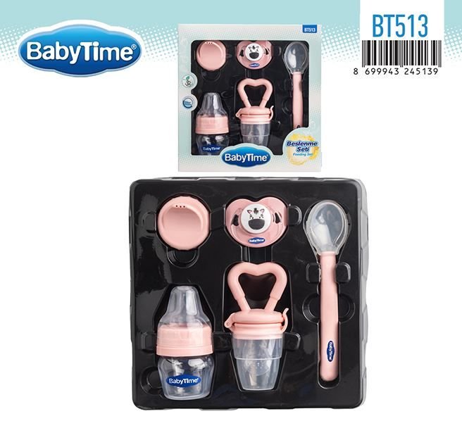 BabyTime Bebek Beslenme Seti - Pembe