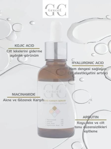 GenceE Ton Eşitleyici Leke Karşıtı Arbutin Serum (%2 ARBUTİN) 30 ml