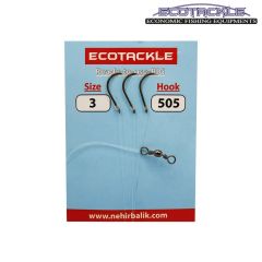 Ecotackle Fırdöndülü Yemli Takım 505 Bronz 3 İğne 100P