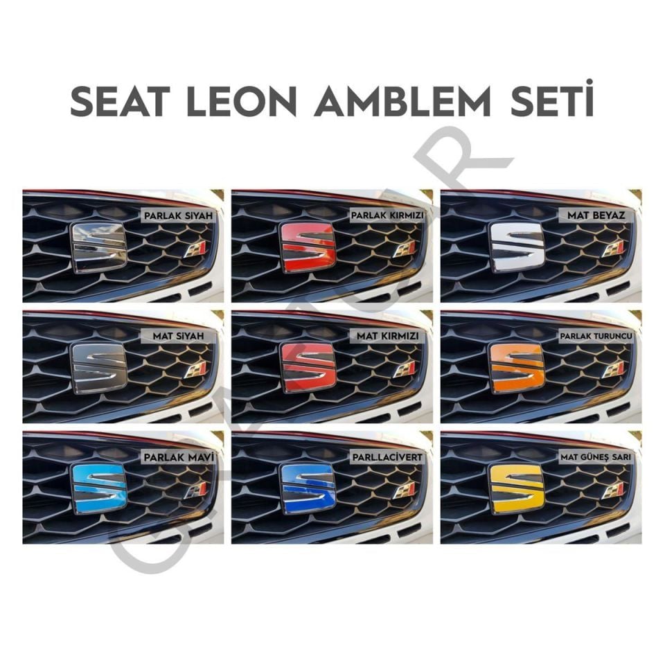 Seat Leon MK3/MK3.5 Amblem Sticker Set