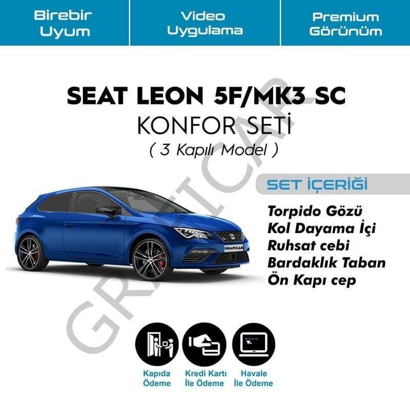 Seat Leon 5F SC Konfor Seti/ 3 Kapılı Cabrio