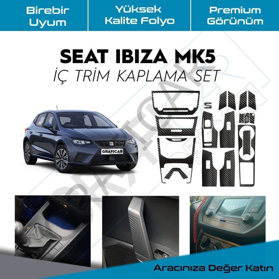 Seat Ibiza MK5 İç Trim Kaplama Set