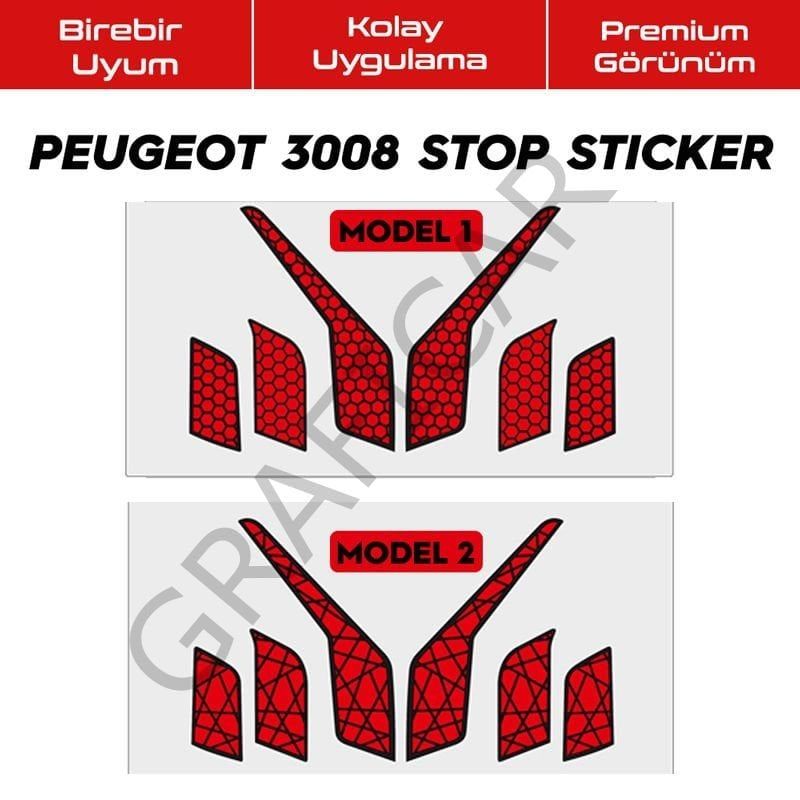 Peugeot 3008 Stop Sticker