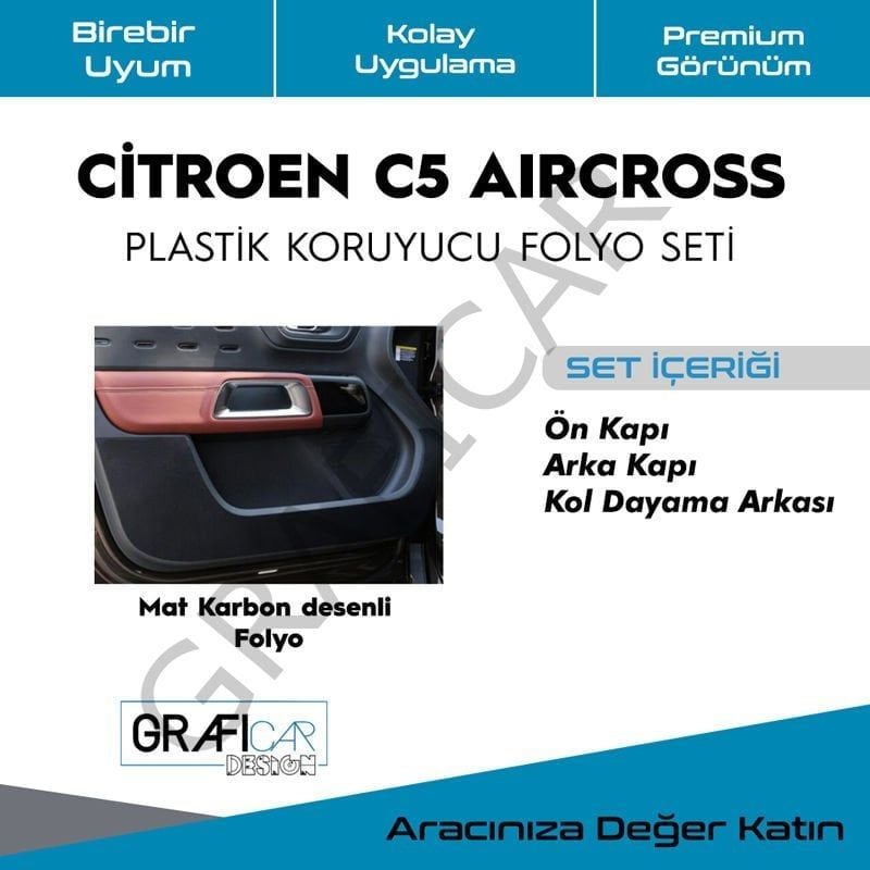 Citroen C5 Aircross Kapı İçi Kaplama Seti