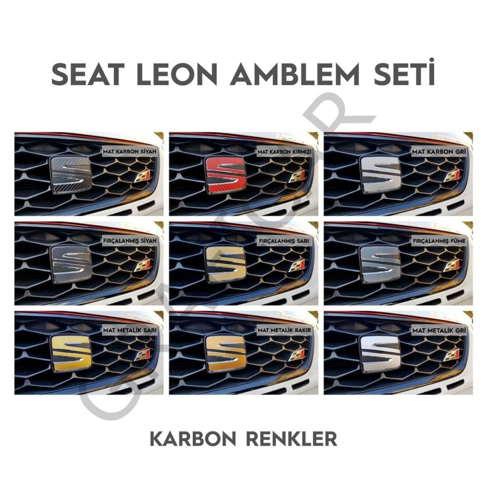 Seat Leon MK4 Amblem Sticker Set