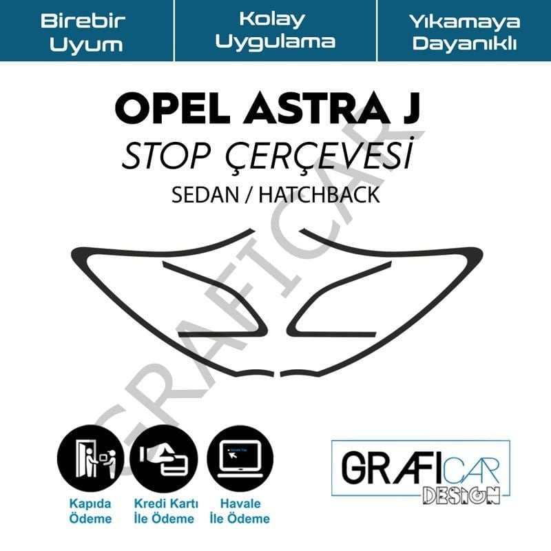 Opel Astra J Stop Çerçeve Sticker