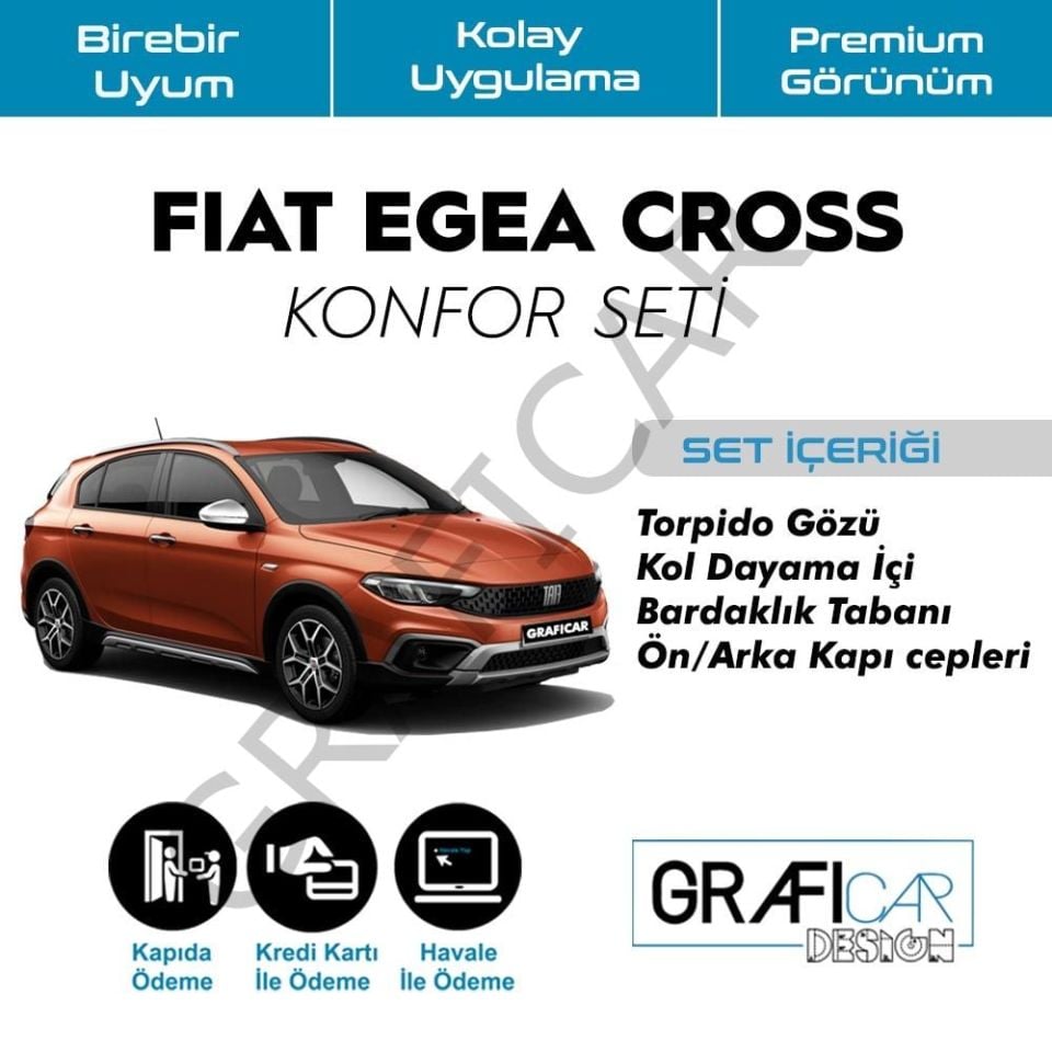 Fiat Egea Cross Comfort Set / Compatible with All Model Years