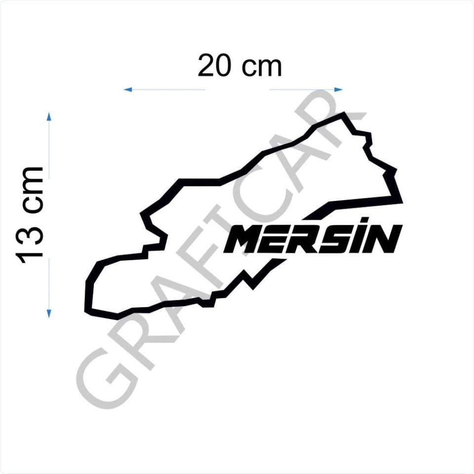 Harita Yarış Pisti Görünüm Sticker/İstanbul-İzmir-Kars-Mersin