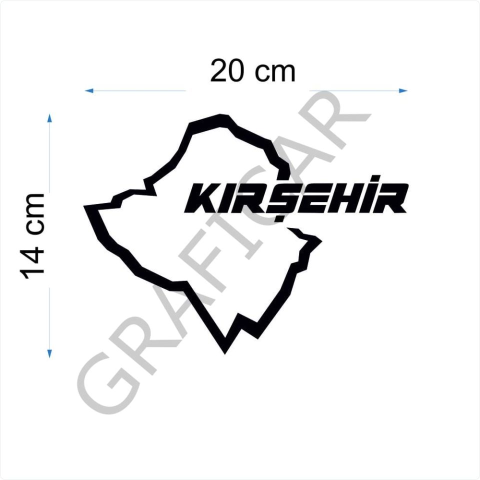 Harita Yarış Pisti Görünüm Sticker/Kastamonu-Kayseri-Kırklareli-Kırşehir