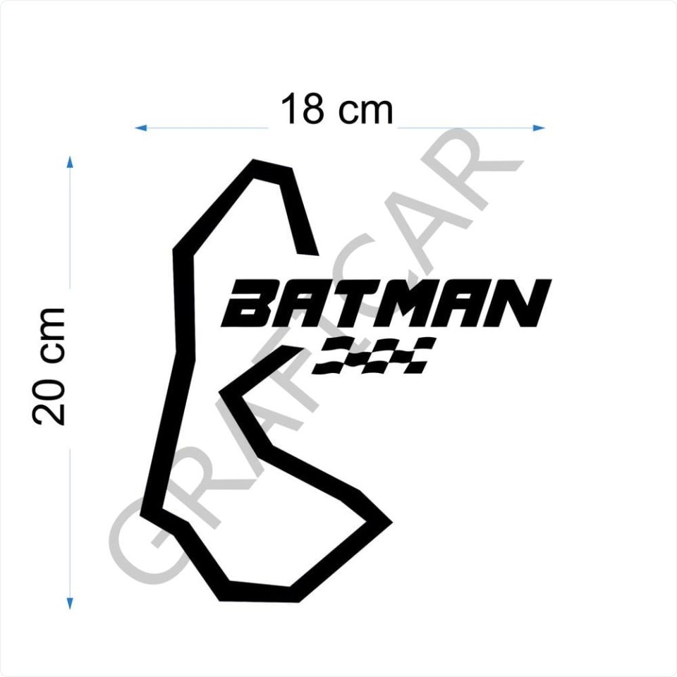Harita Yarış Pisti Görünüm Sticker / Batman-Bayburt-Karaman-Kırıkkale