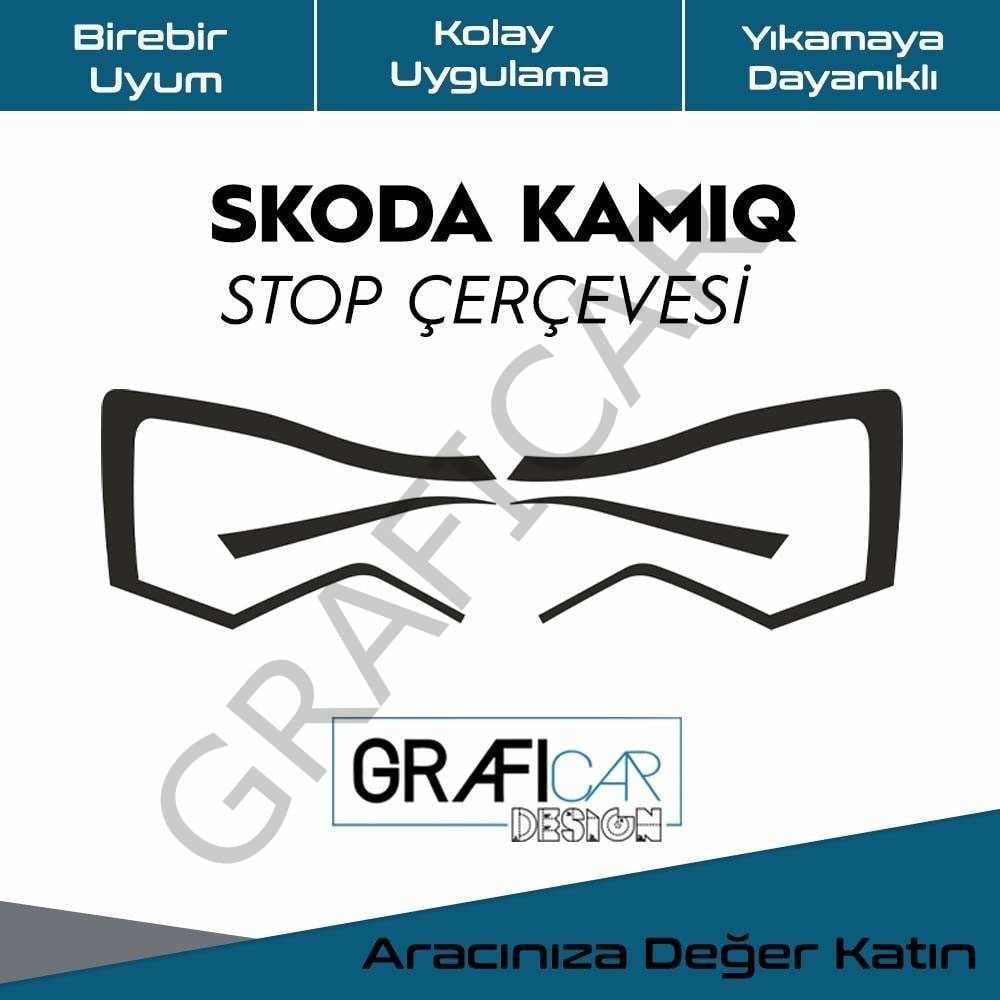 Skoda Kamiq Stop Çerçeve Sticker