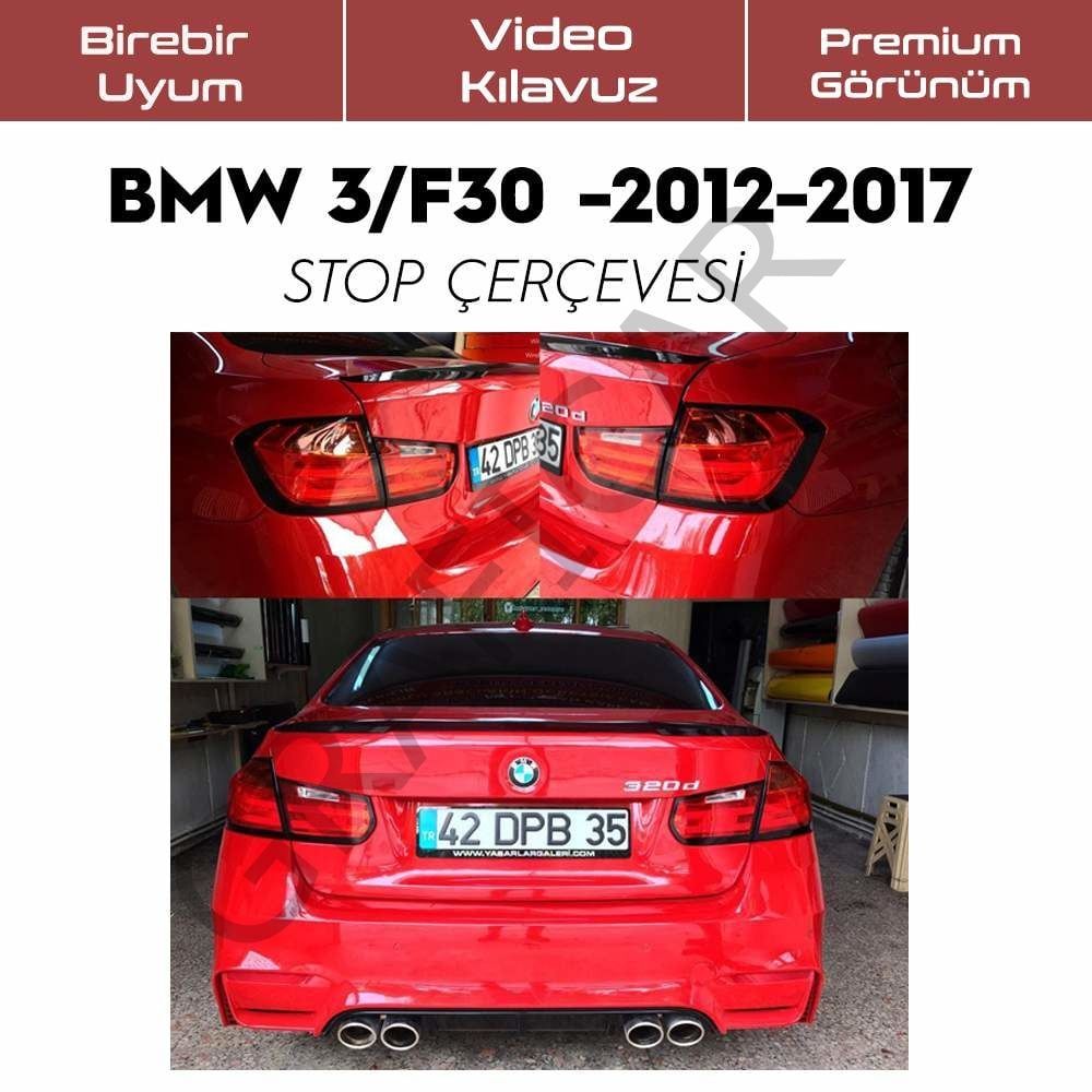 BMW F30 Stop Çerçeve Sticker