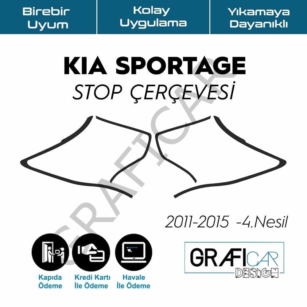 Kia Sportage 3 Stop Çerçeve Sticker