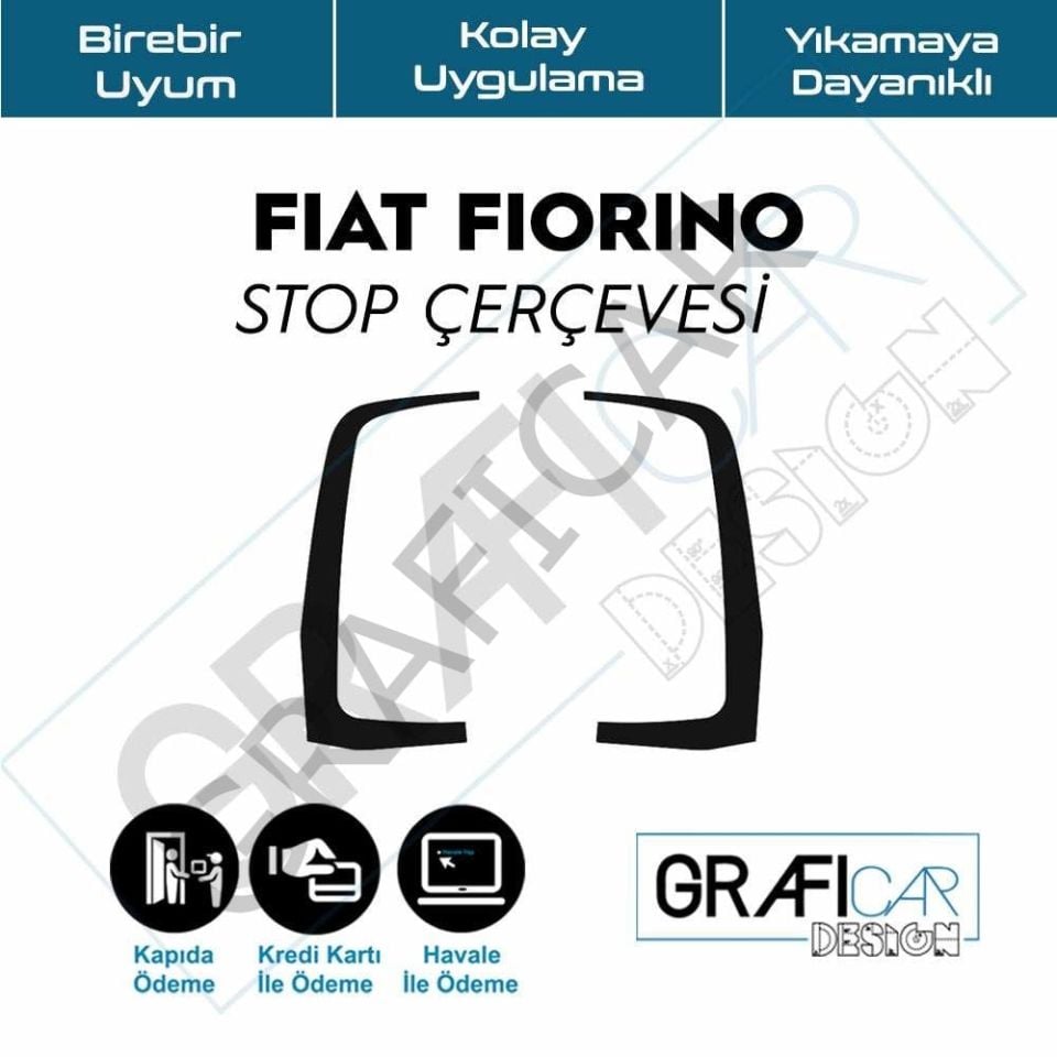 Fiat Fiorino Stop Çerçeve Sticker