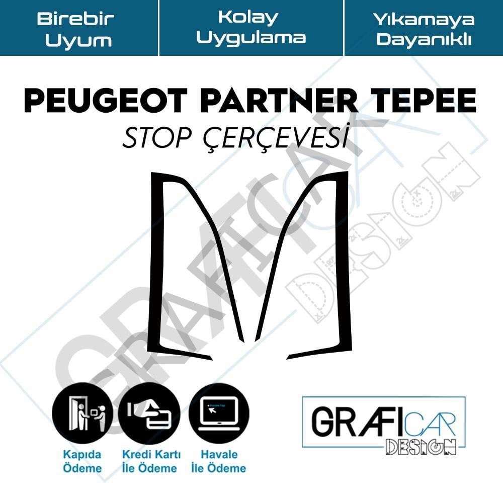 Peugeot Partner Tepee Stop Çerçeve Sticker