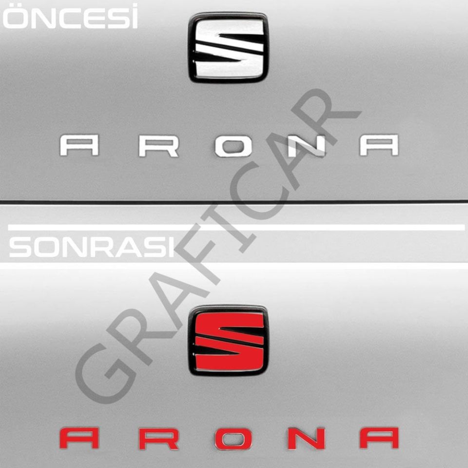 Seat Arona Emblem Sticker Set