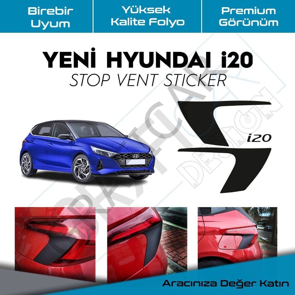 Hyundai i20 Stop Vent Sticker