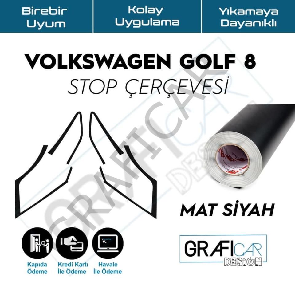 Volkswagen Golf 8 Uyumlu Stop Çerçevesi