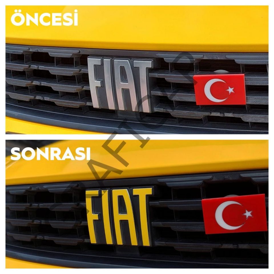 Fiat Egea Cross Emblem Sticker Set
