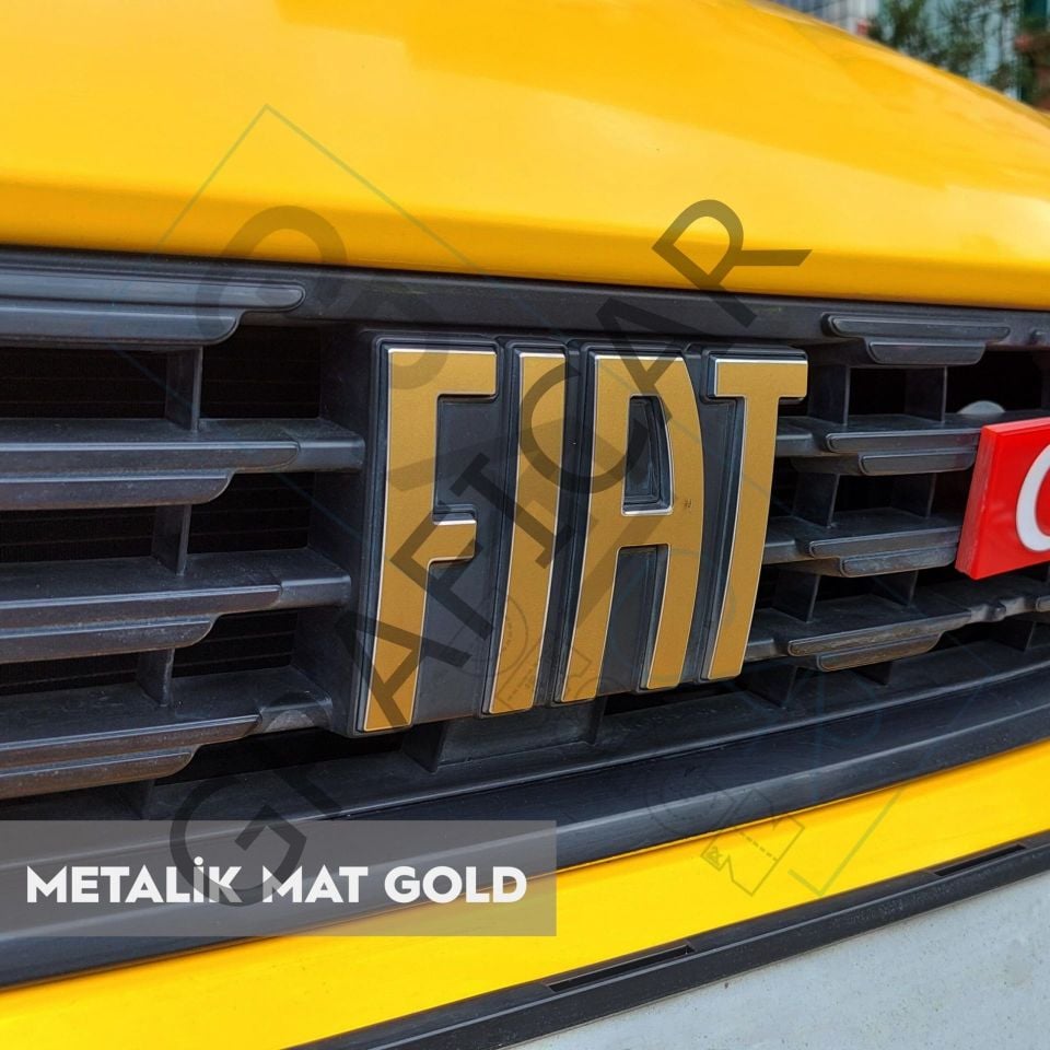 Fiat Egea Cross Emblem Sticker Set BRIGHT BLACK