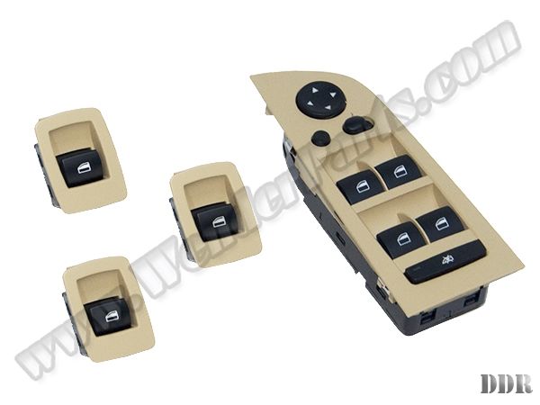 Cam Düğmesi E90+LCI Set Bej Çerçeveli; Karartmalı & Katlamalı Ayna