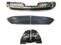 Tampon Difüzörü W166 Set Arka; Krom -AMG- 2012-15