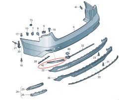 ARKA REFLEKTÖR TKM ( İÇ+DIŞ ) SAĞ S-LİNE A6 2020-