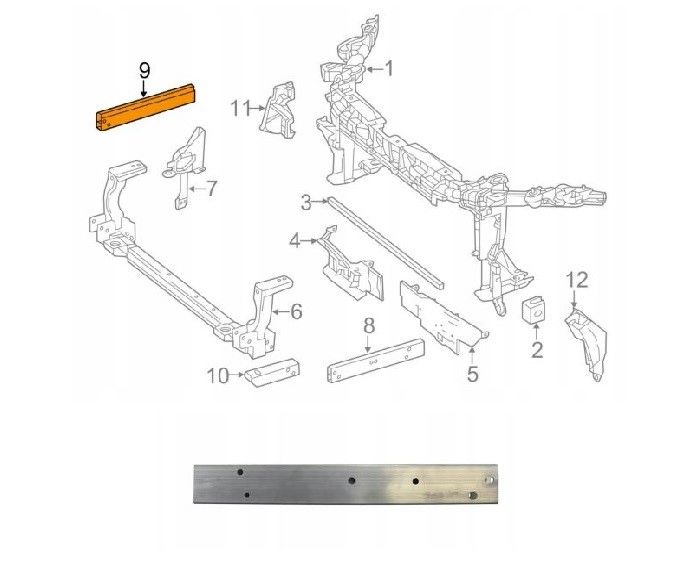 ÖN PANEL BRAKETİ ( ALÜM. ) SAĞ W246 / W176 2013-