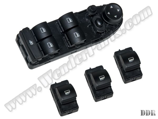 Cam Düğmesi X5:E70+LCI X6:E71 Set; Kararan Ayna
