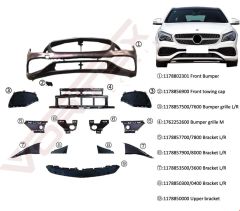 ÖN TAMPON SET AMG (BRAKET-IZGARA) CLA W117 2016-
