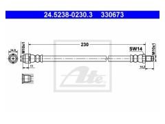 Fren Hortumu W168 W169 W245 Vaneo414 Arka