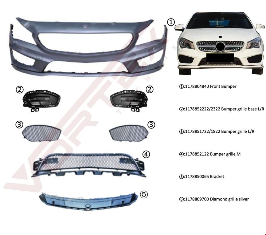ÖN TAMPON SET (AMG) CLA W117 2013-
