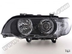 Komple Far X5:E53 Sol; Kristal Siyah Füme Sinyal Xenon 2000-03