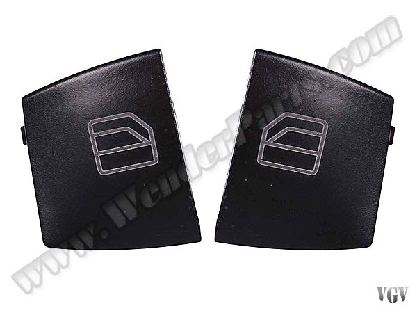 Cam Düğme Kapağı W211 Set:2ad Ön Sol; Ön Camlar