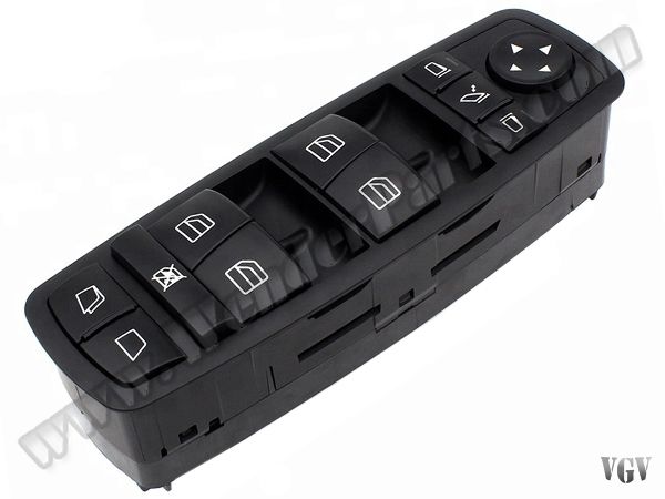 Cam Düğmesi X164 W251 Ön Sol Siyah; Katlamalı Ayna