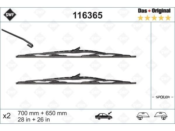Silecek Vito639 Ön; Set 70/65cm 2004-05