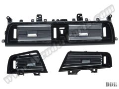Klima/Kalorifer Izgarası F10+LCI Set:3ad Ön Nikelajlı Piano-Siyah