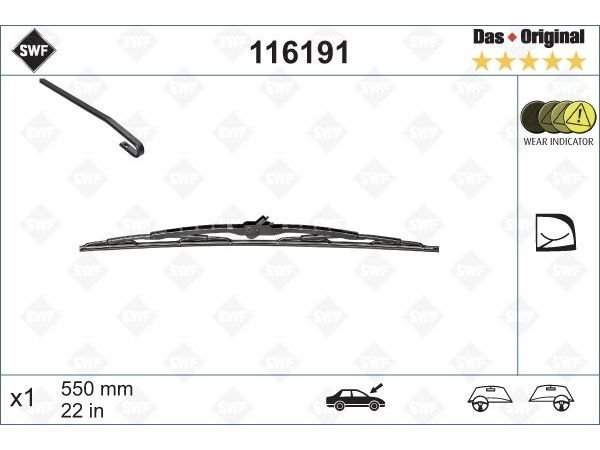 Silecek W203 Ön Sağ 55cm