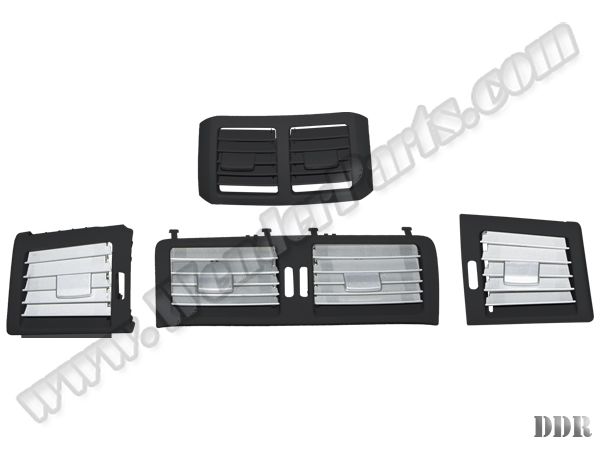 Klima/Kalorifer Izgarası W251 Set:4ad Ön/Arka Nikelajlı Siyah 2010-13