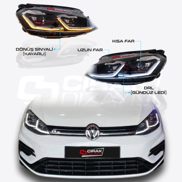 GOLF 7 İÇİN UYUMLU GOLF 7.5 GÖRÜNÜM J FAR