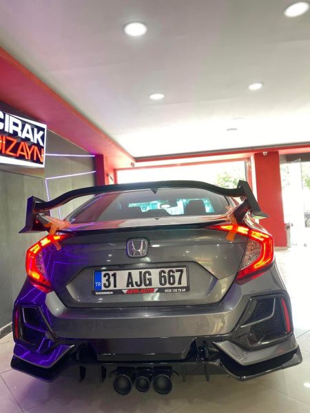 CIVIC FC5 2016-2021 IÇIN MAKYAJLI TYPE-R GÖRÜNÜM BODY KIT  ( LEDSİZ)