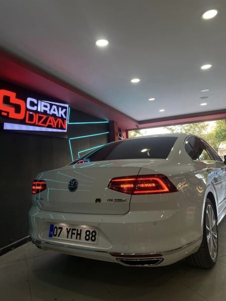 PASSAT 2015+ IÇIN UYUMLU B8 R-LINE ARKA TAMPON DIFÜZÖR