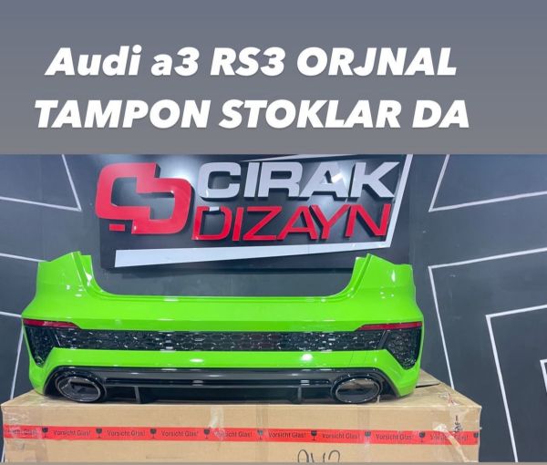 AUDİ A3 2021+ IÇIN UYUMLU SEDAN RS3 ARKA TAMPON