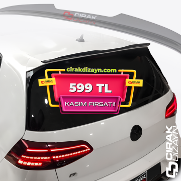 Golf 7 Maxton Spoiler (Boyalı - Piano Black)