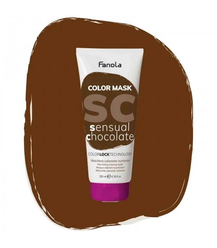 Fanola Color Mask - Besleyici ve Renklendirici Bakım Maskesi 200 Ml. - Sensual Chocolate